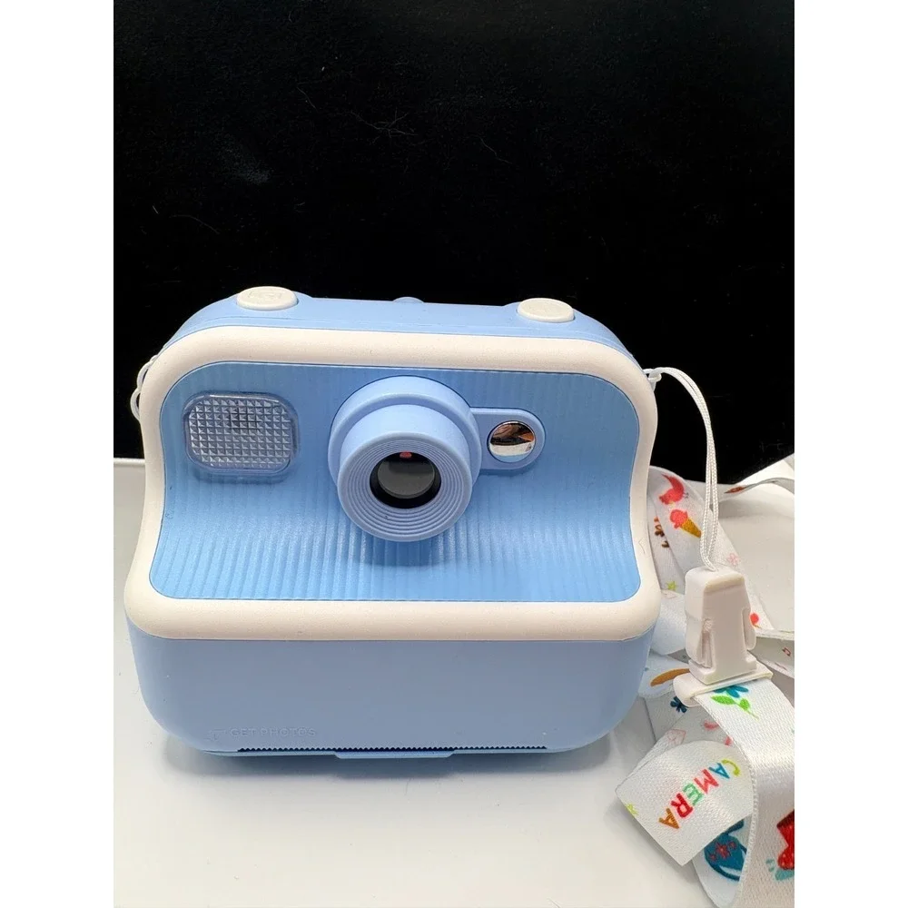 DIY Instant Print Multi Function Camera Kids Ages 3+ Blue Digital Video Game